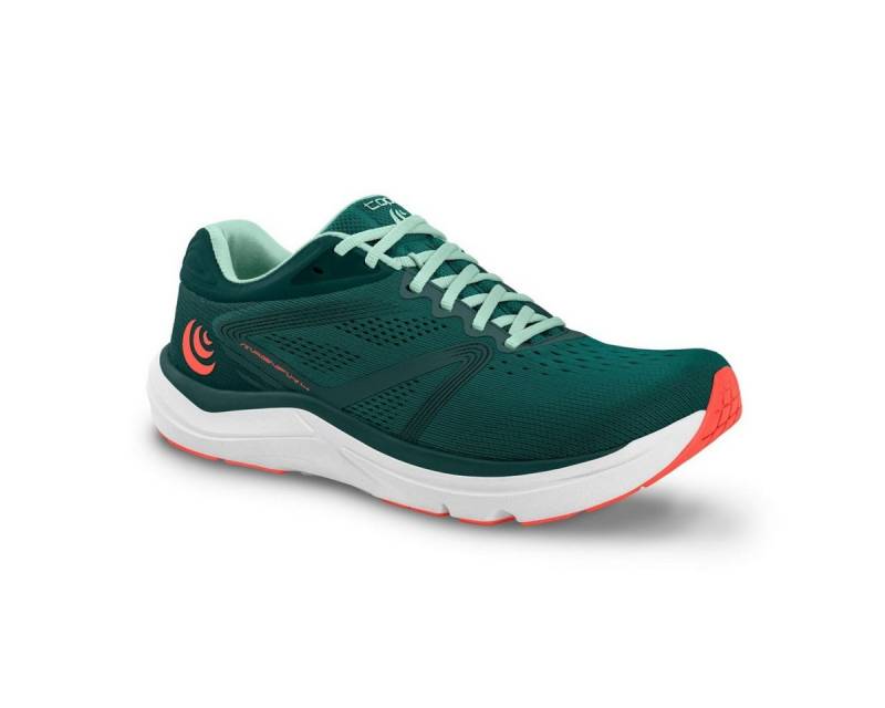 Topo Magnifly 4 (Dämpfung) emeraldgrün/coral Damen Laufschuh von Topo