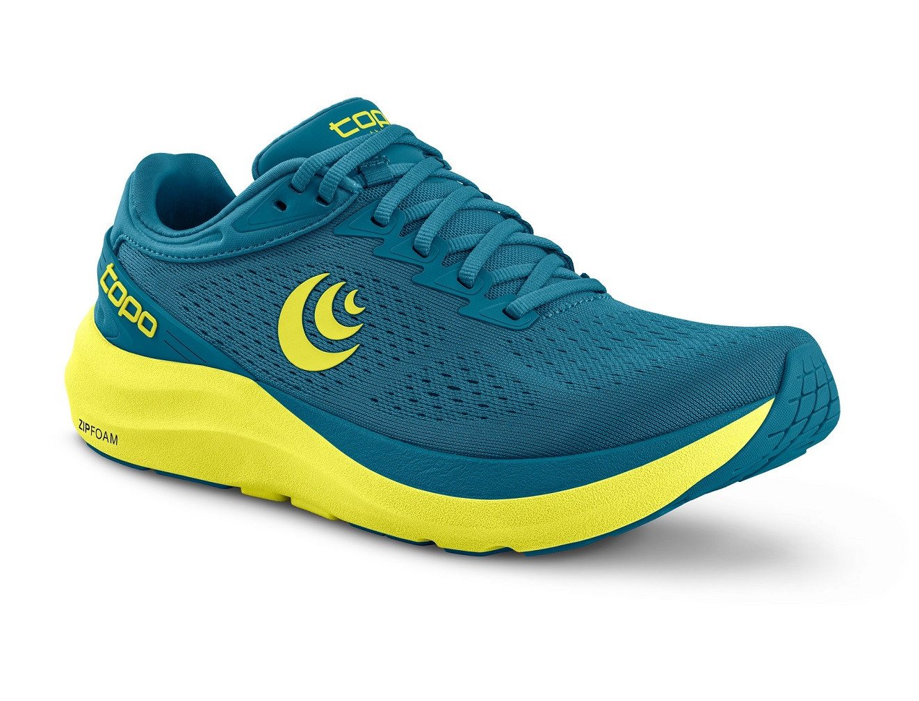 Topo Phantom 3 (Dämpfung, breitere Zehenbox) blau/lime Herren Laufschuh von Topo