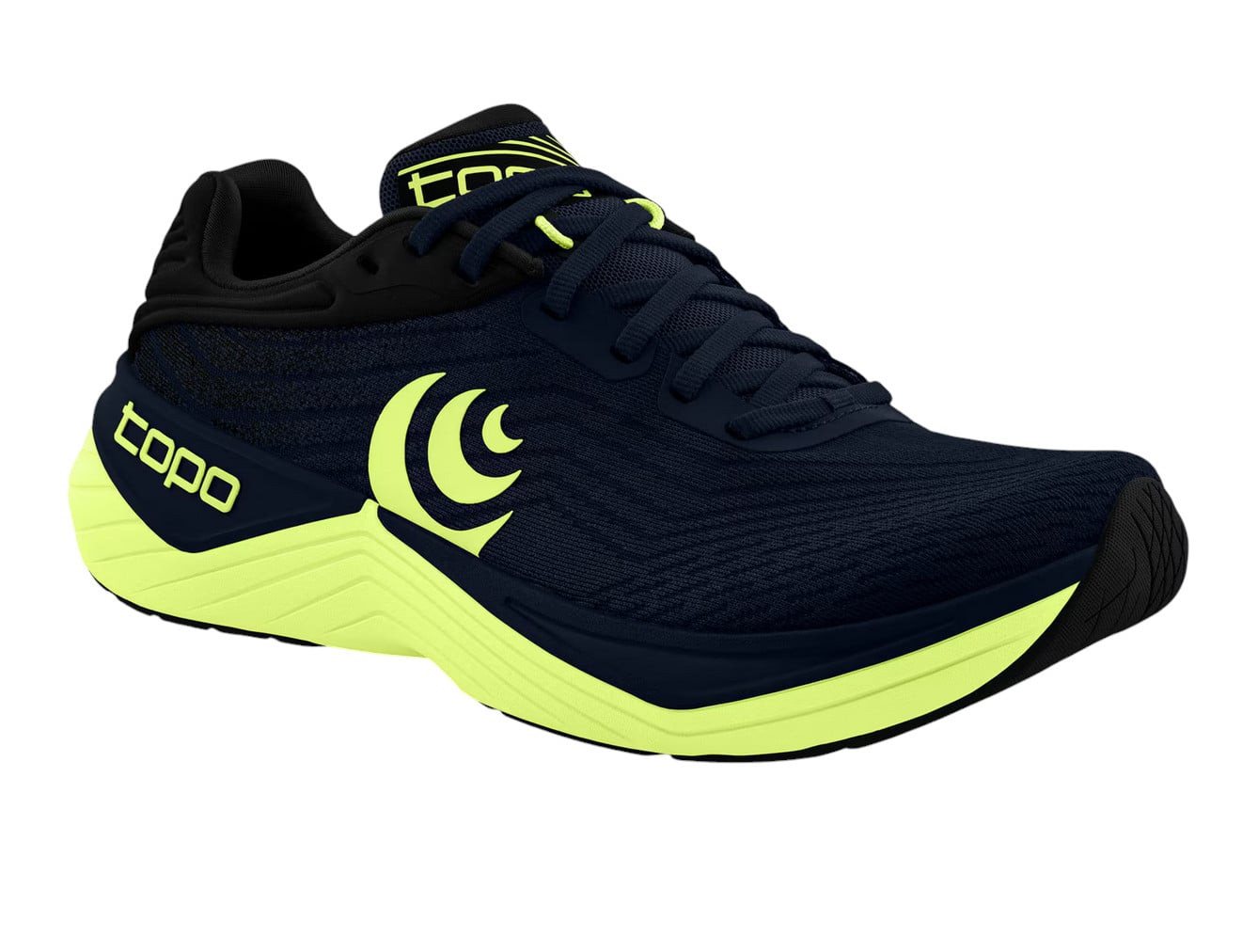 Topo Ultrafly 5 (Dämpfung) navyblau/lime Herren Laufschuh von Topo