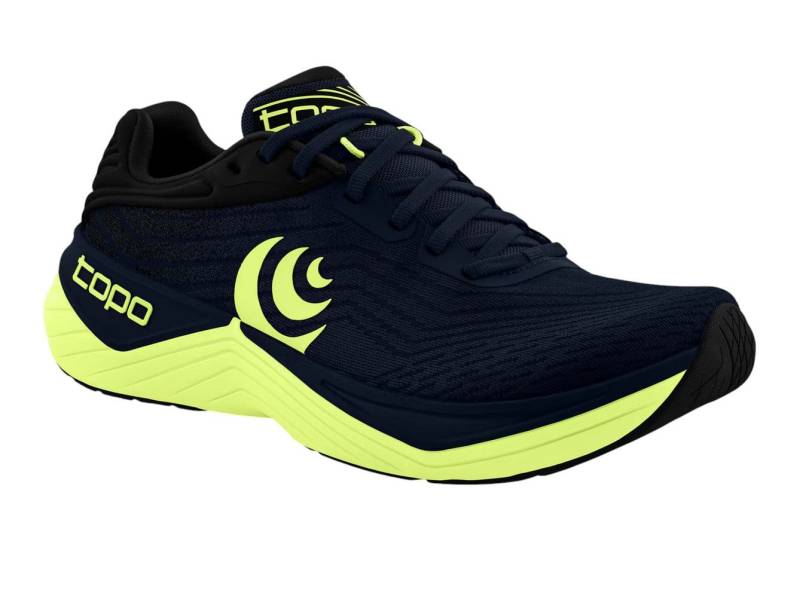Topo Ultrafly 5 (Dämpfung) navyblau/lime Herren Laufschuh von Topo