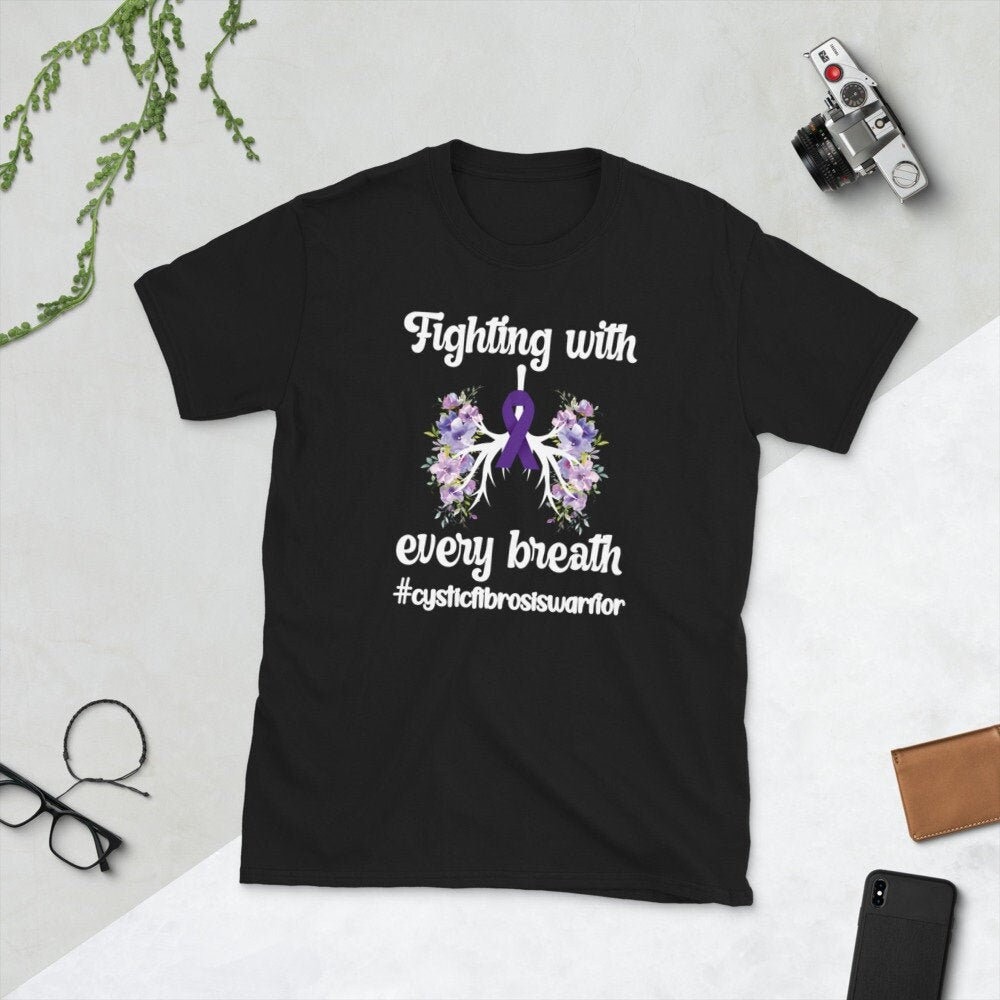 Cystic Fibrosis Awareness Krieger Unisex T-Shirt von TopoArtCo