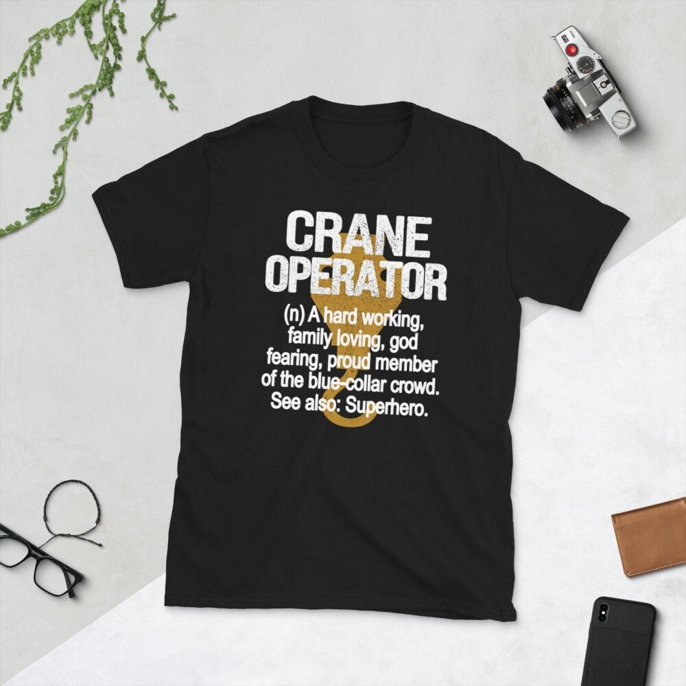 Kranichfahrer Definition Dad Geschenke Unisex T-Shirt von TopoArtCo