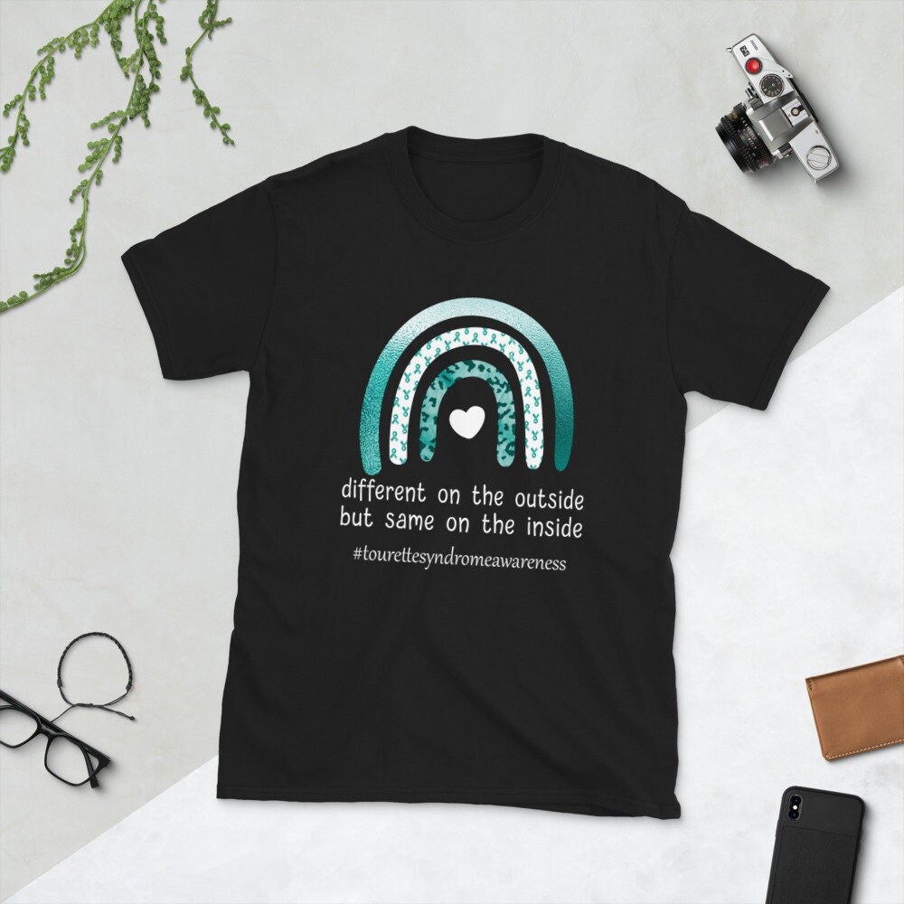 Tourette Syndrom Awareness Tourettes Krieger Teal Unisex T-Shirt von TopoArtCo