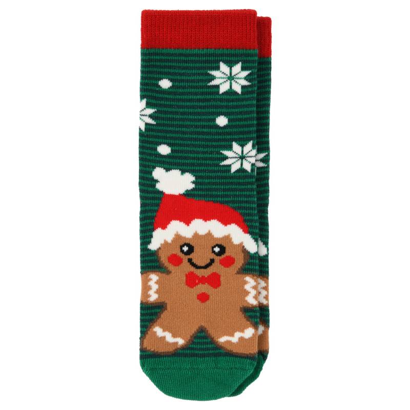 1 Paar Kinder Weihnachtssocken Lebkuchenmann von Topolino