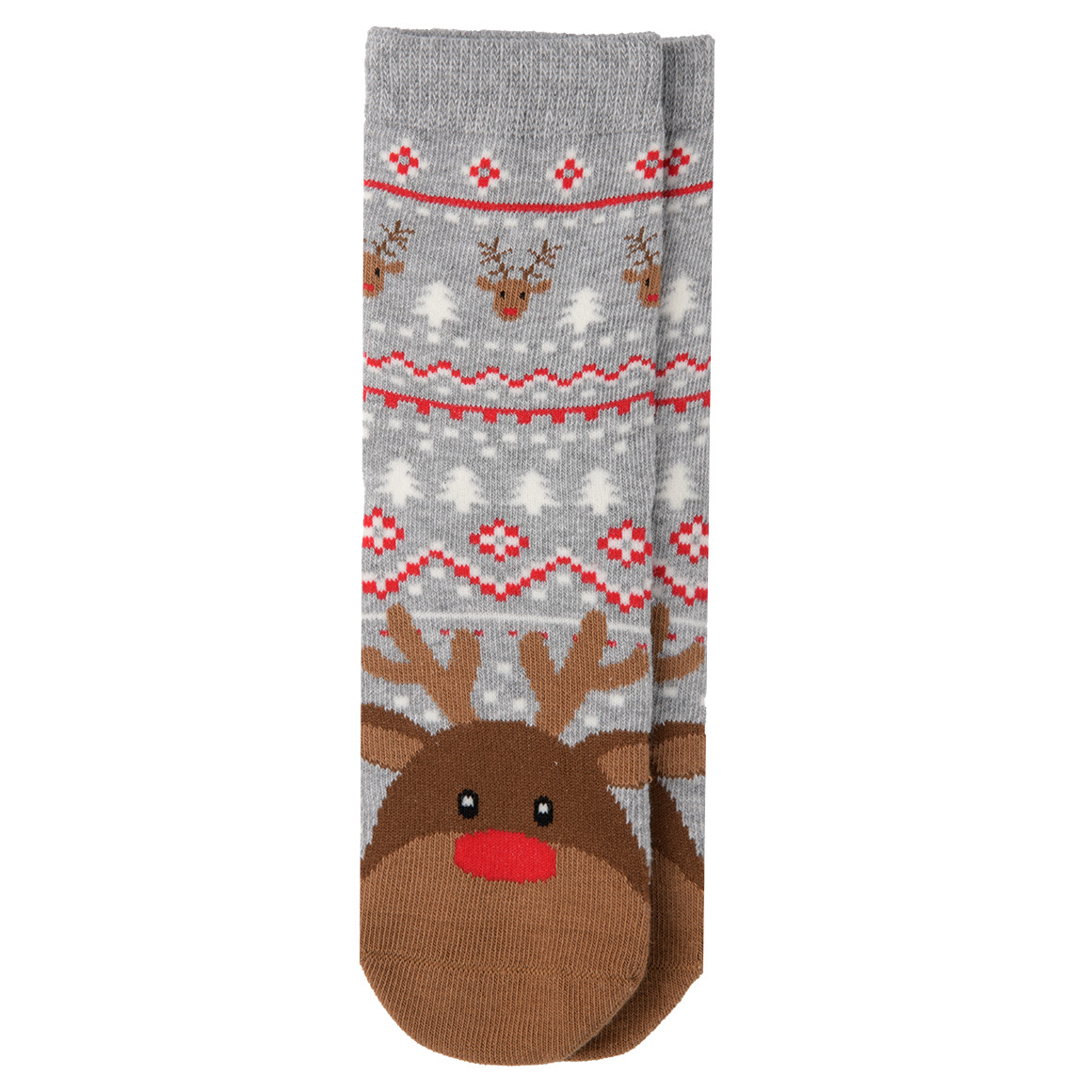 1 Paar Kinder Weihnachtssocken mit Rentier von Topolino