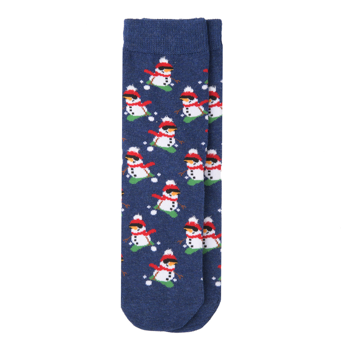 1 Paar Kinder Weihnachtssocken mit Schneemann von Topolino