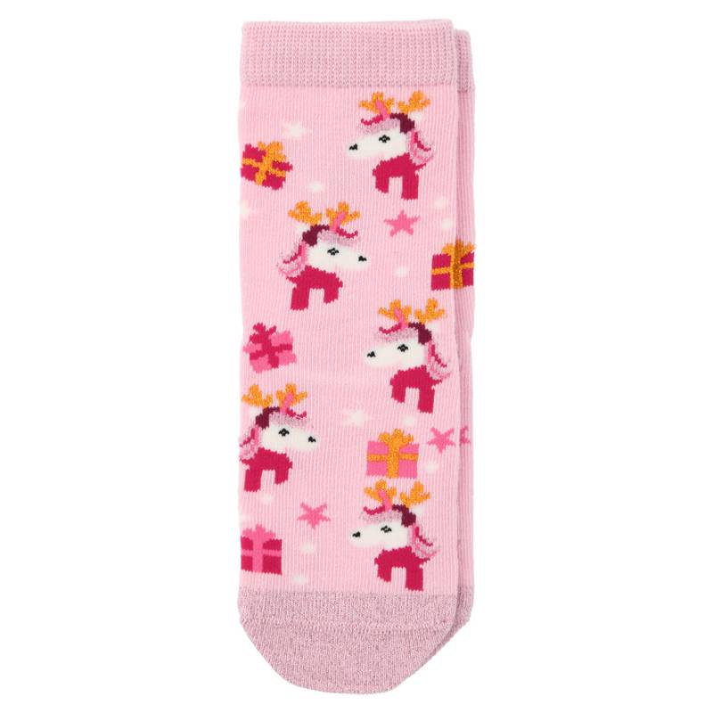 1 Paar Mädchen Weihnachtssocken mit Glitzer von Topolino