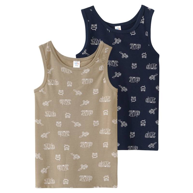 2 Jungen Unterhemden mit Bio-Baumwolle von Topolino