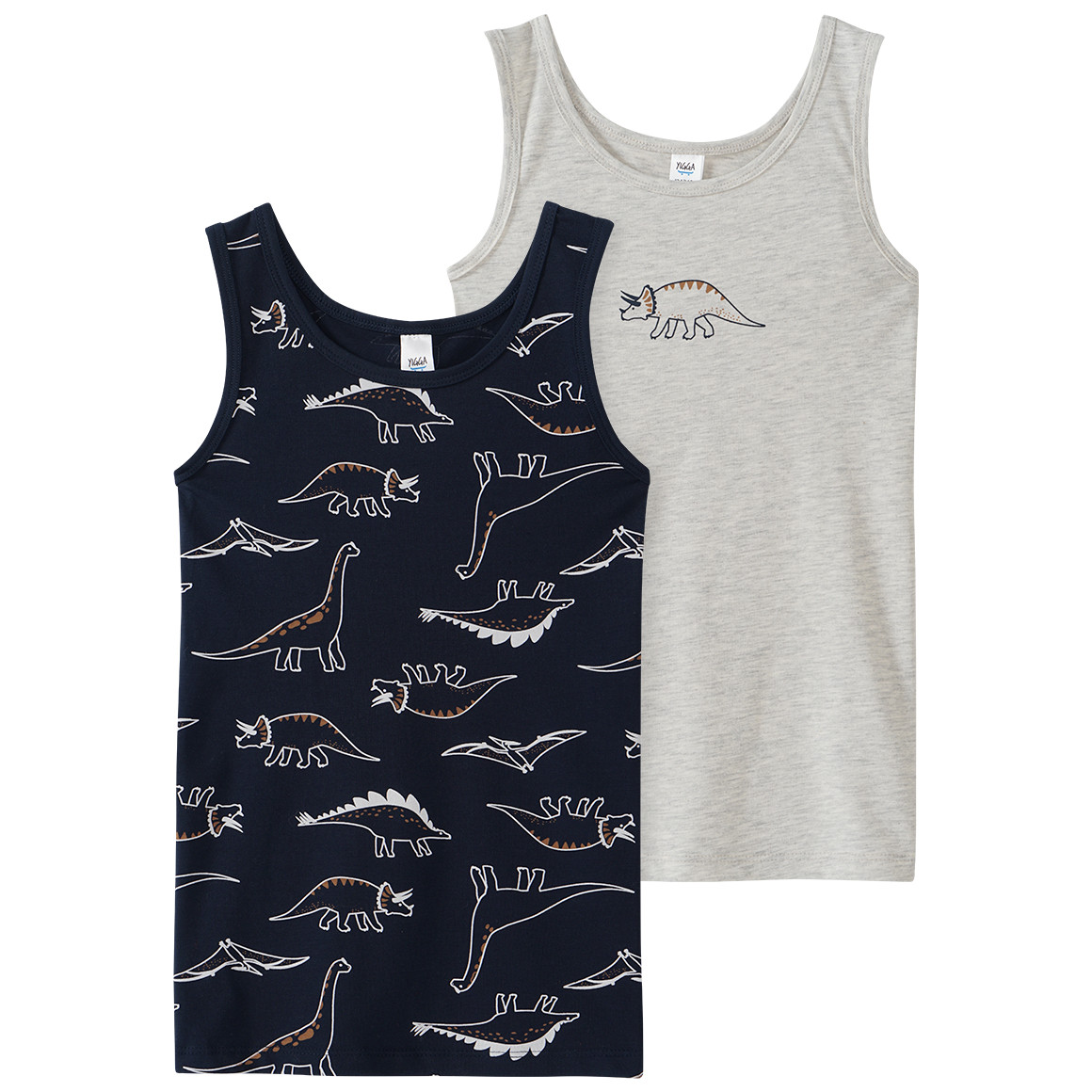 2 Jungen Unterhemden mit Bio-Baumwolle von Topolino