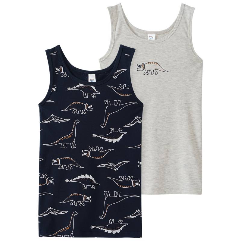 2 Jungen Unterhemden mit Bio-Baumwolle von Topolino