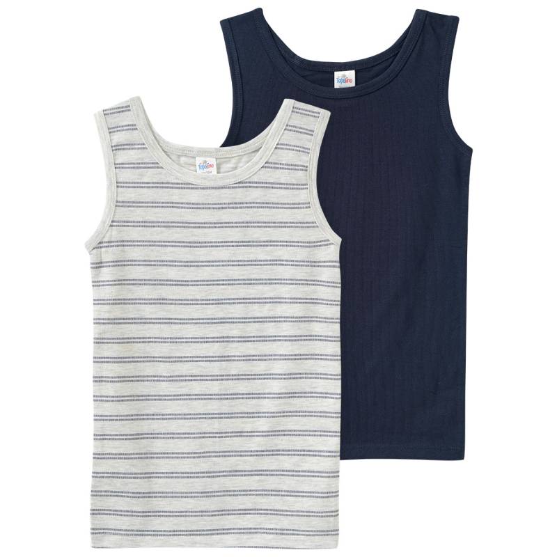 2 Jungen Unterhemden mit Bio-Baumwolle von Topolino