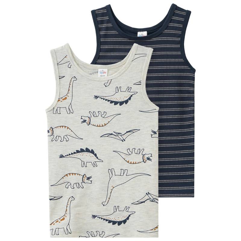 2 Jungen Unterhemden mit Bio-Baumwolle von Topolino