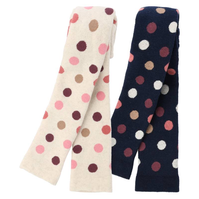 2 Mädchen Frottee-Leggings mit Punkten von Topolino