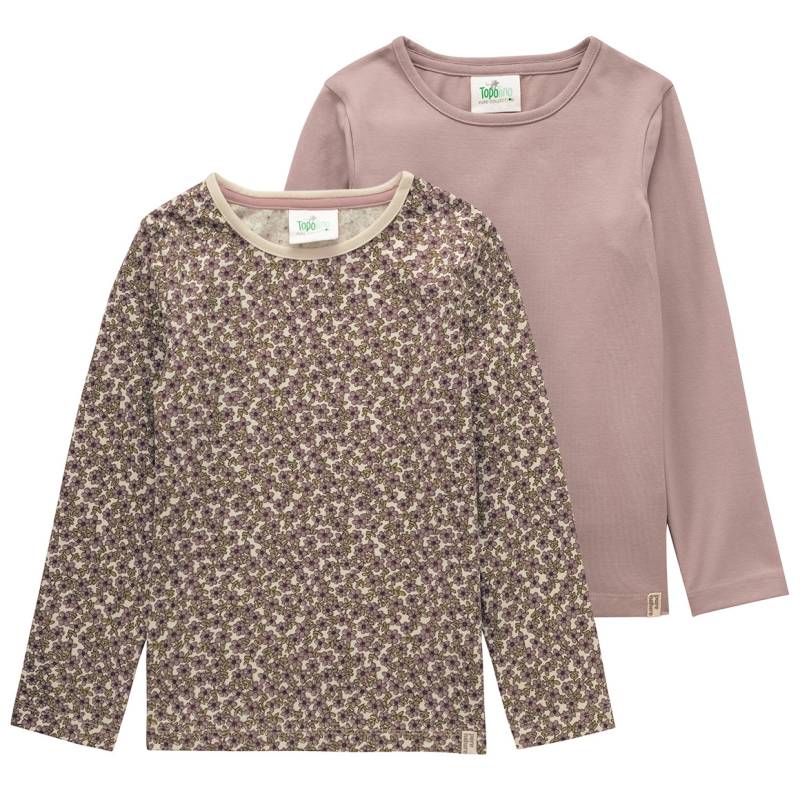 2 Mädchen Langarmshirts mit Bio-Baumwolle von Topolino