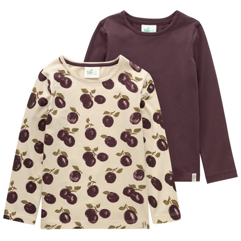 2 Mädchen Langarmshirts mit Bio-Baumwolle von Topolino