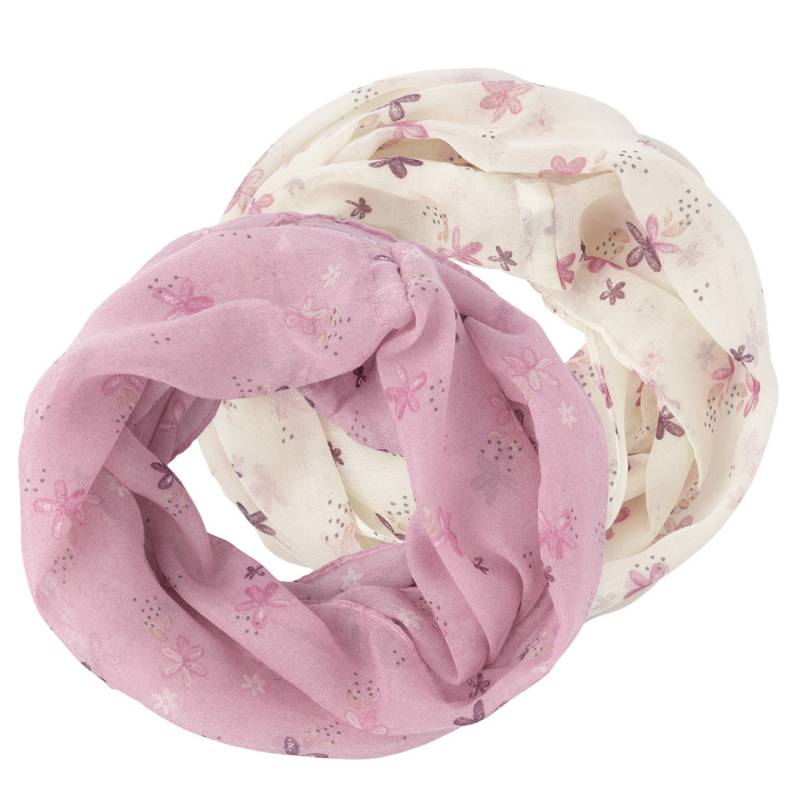 2 Mädchen Rundschals mit Blumen-Allover von Topolino