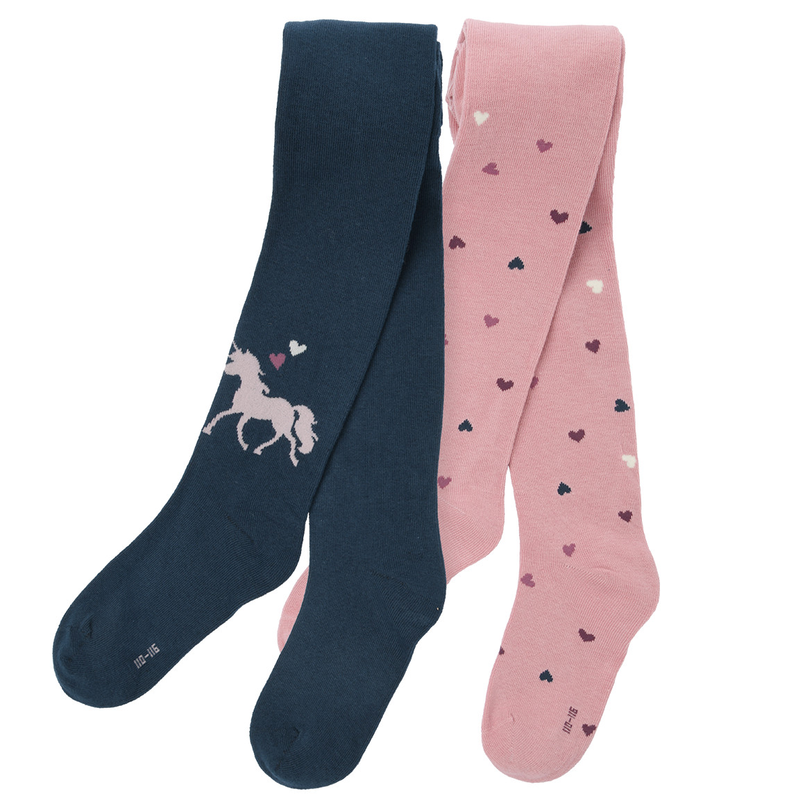 2 Mädchen Strumpfhosen im Muster-MIx von Topolino