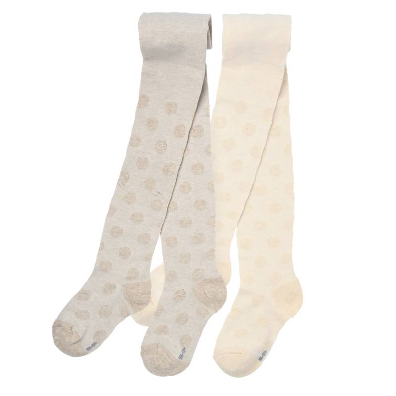 2 Mädchen Strumpfhosen mit Ajour-Muster von Topolino