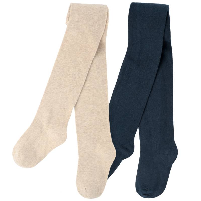 2 Mädchen Strumpfhosen mit Bio-Baumwolle von Topolino