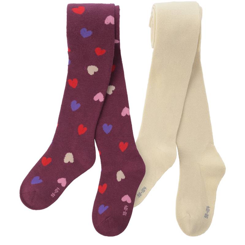 2 Mädchen Strumpfhosen mit Bio-Baumwolle von Topolino