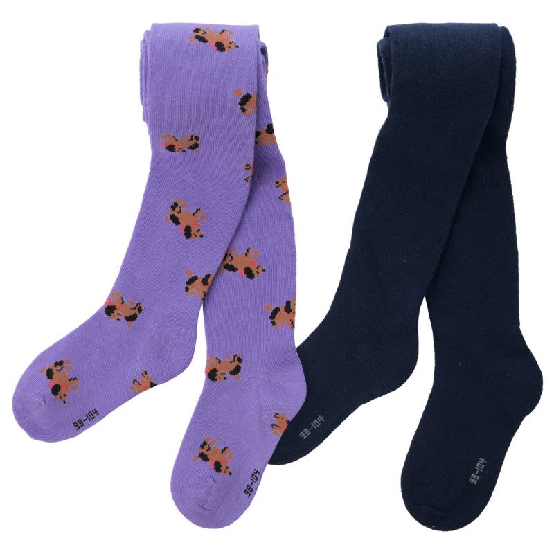 2 Mädchen Strumpfhosen mit Bio-Baumwolle von Topolino