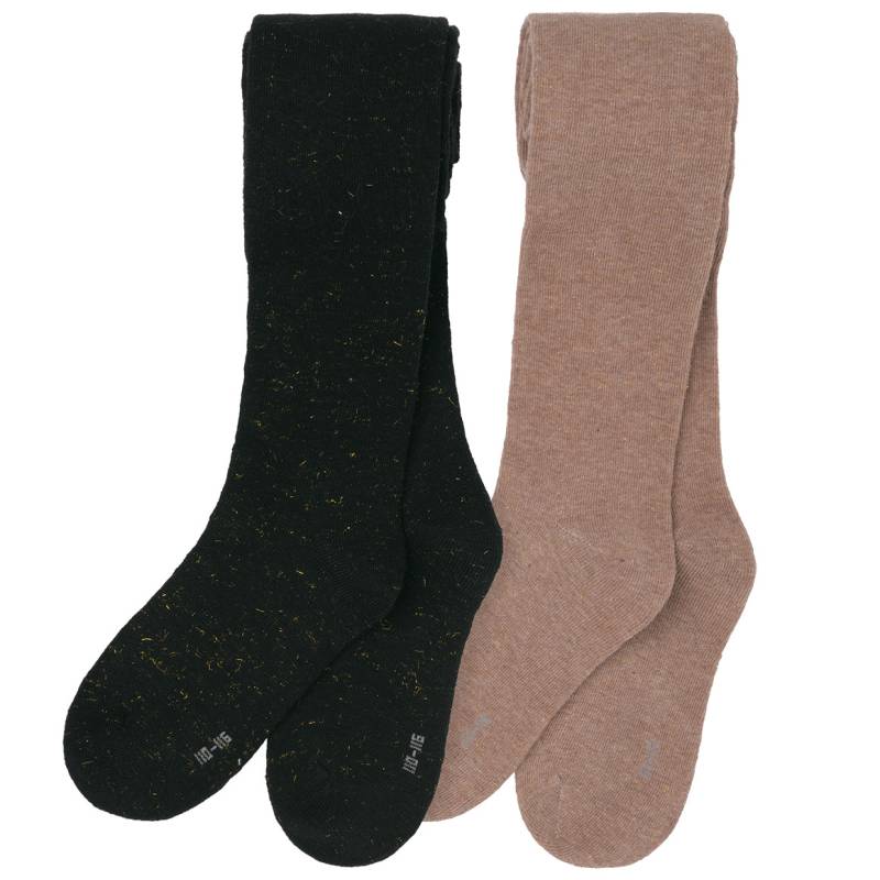 2 Mädchen Strumpfhosen mit Glitzer-Effekt von Topolino