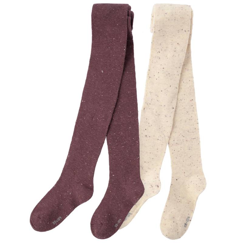 2 Mädchen Strumpfhosen mit Noppy-Yarn von Topolino