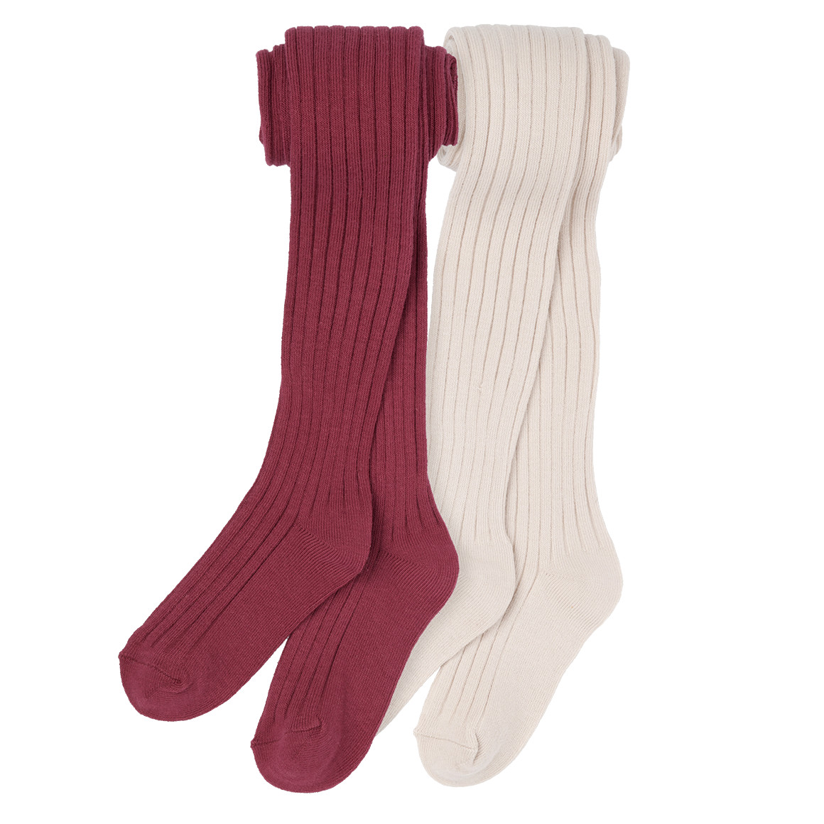 2 Mädchen Strumpfhosen mit Rippstruktur von Topolino