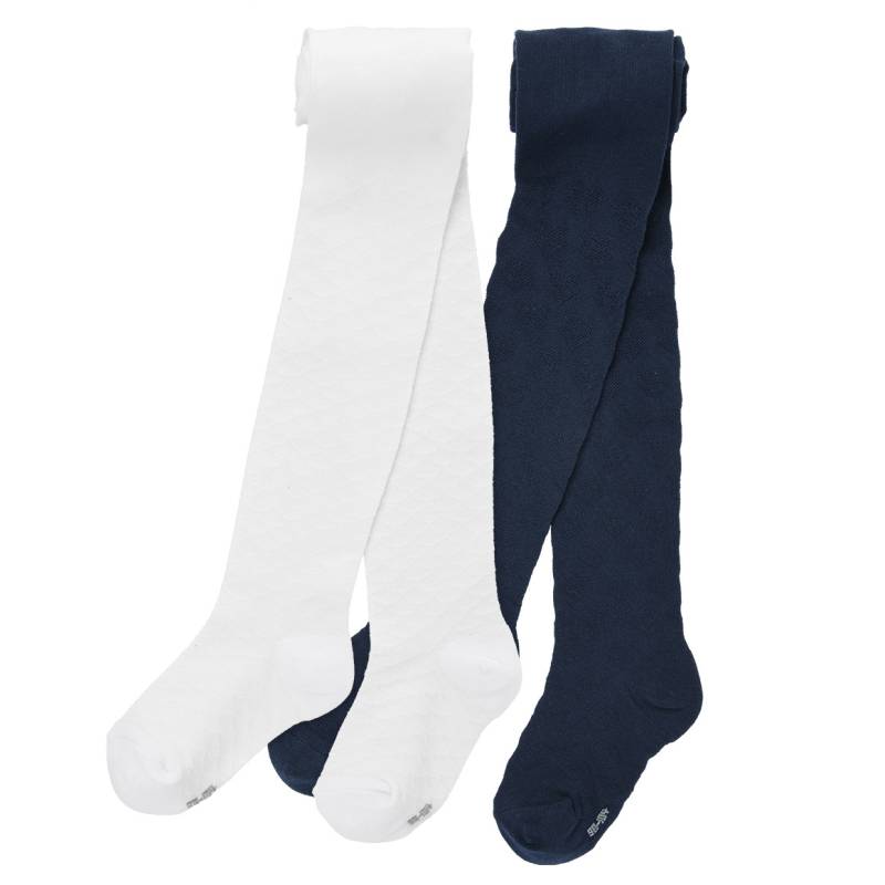 2 Mädchen Strumpfhosen mit Strukturmuster von Topolino