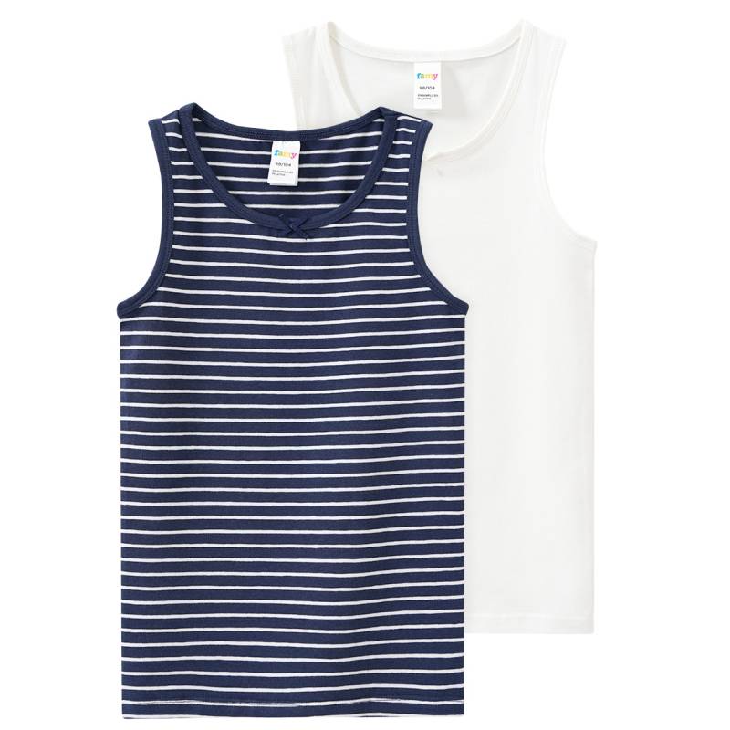 2 Mädchen Unterhemden aus Bio-Baumwolle von Topolino