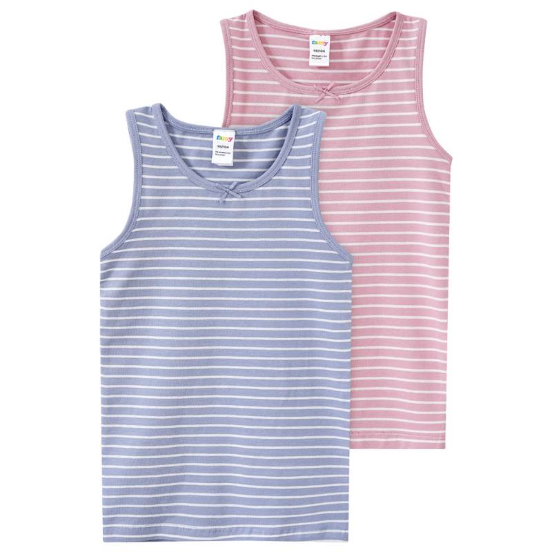 2 Mädchen Unterhemden aus Bio-Baumwolle von Topolino