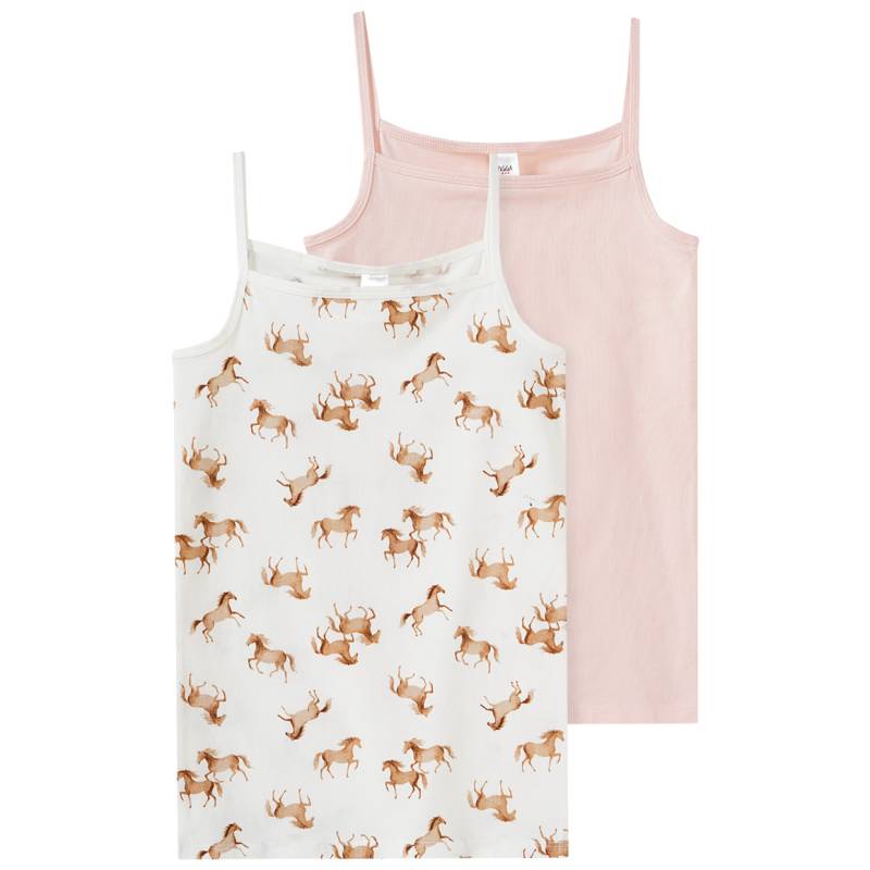 2 Mädchen Unterhemden mit Bio-Baumwolle von Topolino