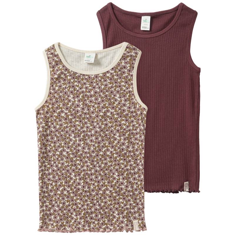 2 Mädchen Unterhemden mit Ripp-Struktur von Topolino