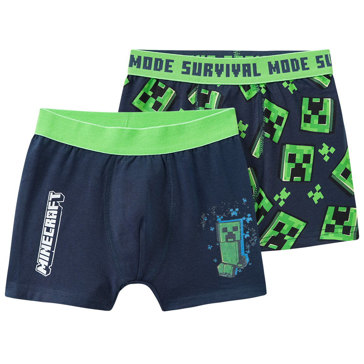 2 Minecraft Boxer im Set von Topolino