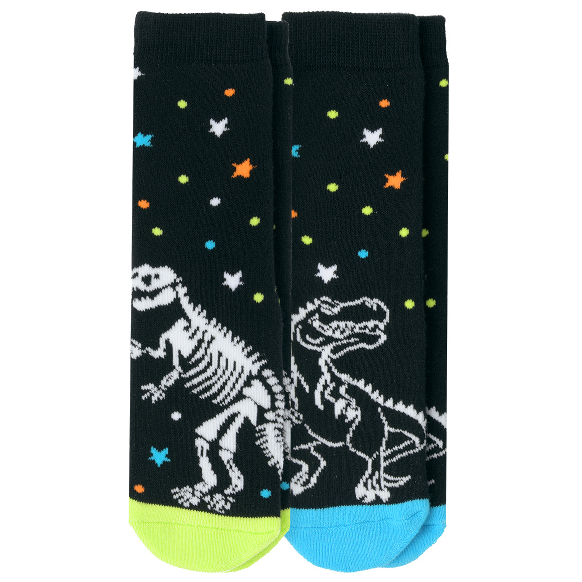 2 Paar Jungen Stoppersocken mit Dino-Motiven von Topolino