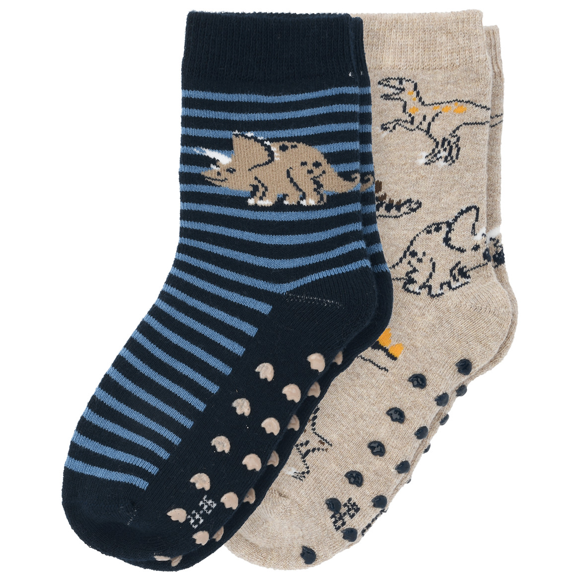 2 Paar Jungen Stoppersocken mit Dinos von Topolino