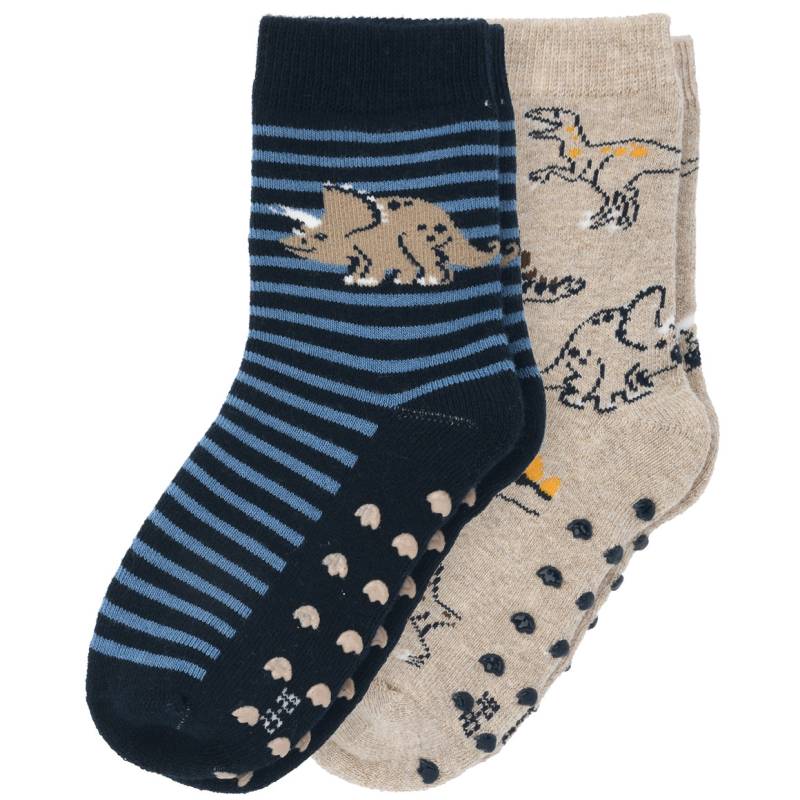 2 Paar Jungen Stoppersocken mit Dinos von Topolino