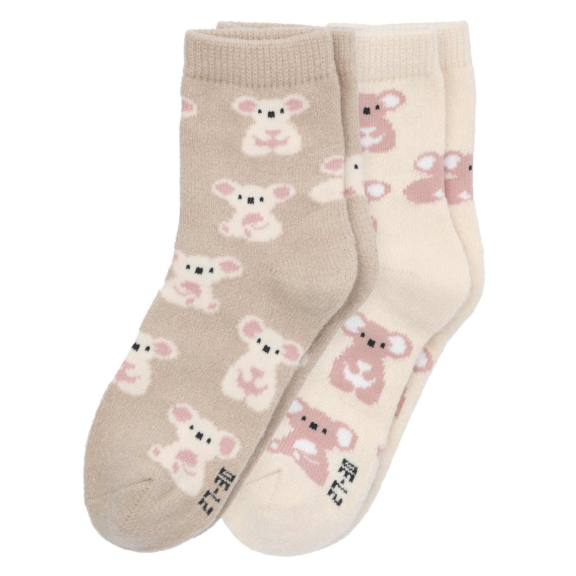 2 Paar Mädchen Kuschelsocken im Set von Topolino