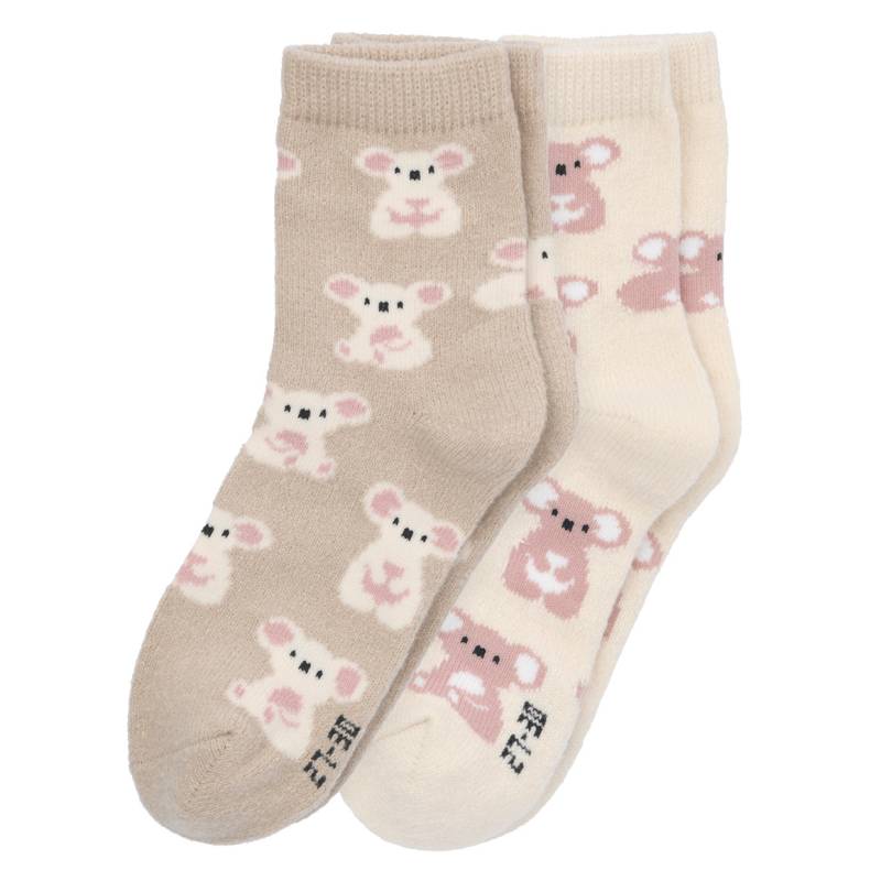 2 Paar Mädchen Kuschelsocken im Set von Topolino