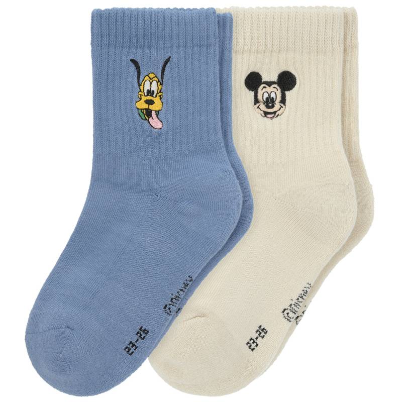 2 Paar Micky Maus Socken mit Stickerei von Topolino