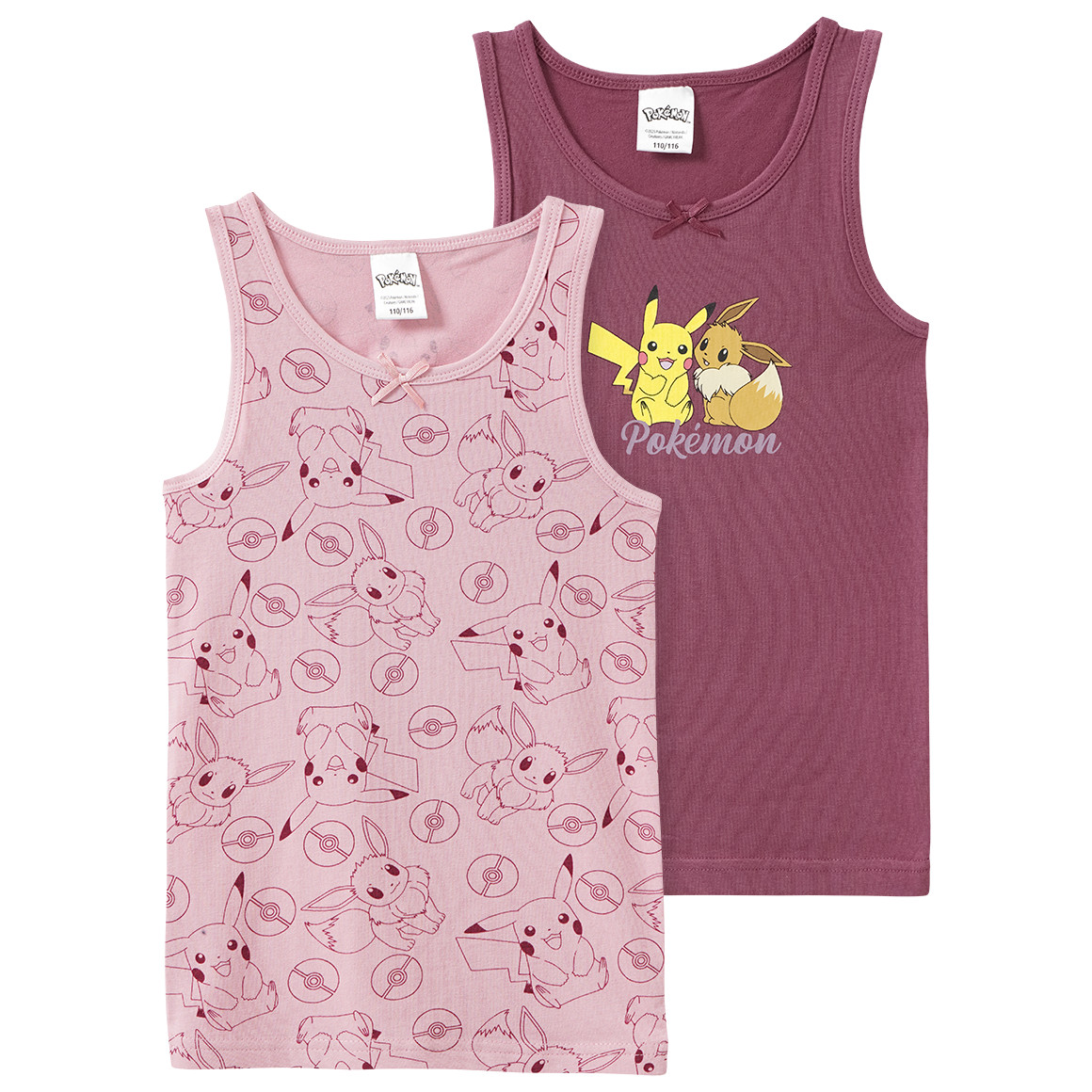 2 Pokémon Unterhemden im Set von Topolino
