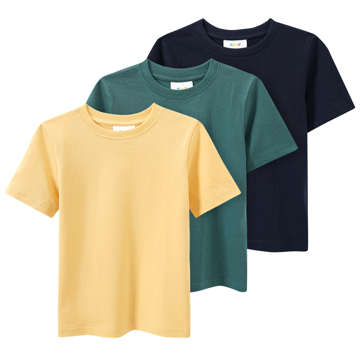 3 Jungen T-Shirts unifarben von Topolino
