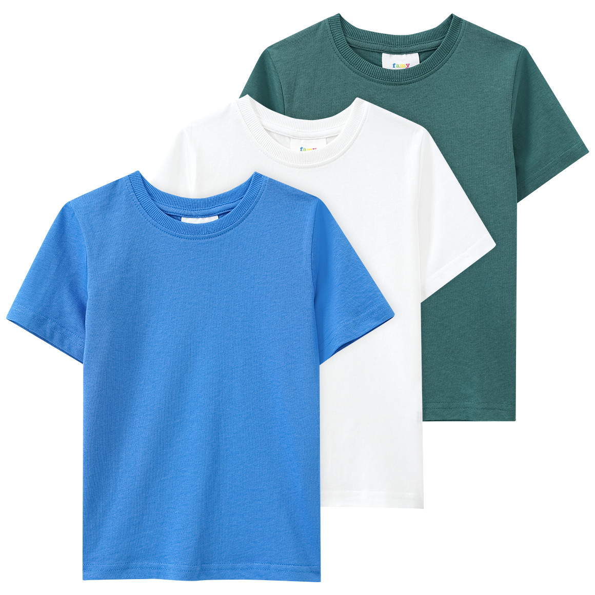 3 Jungen T-Shirts unifarben von Topolino