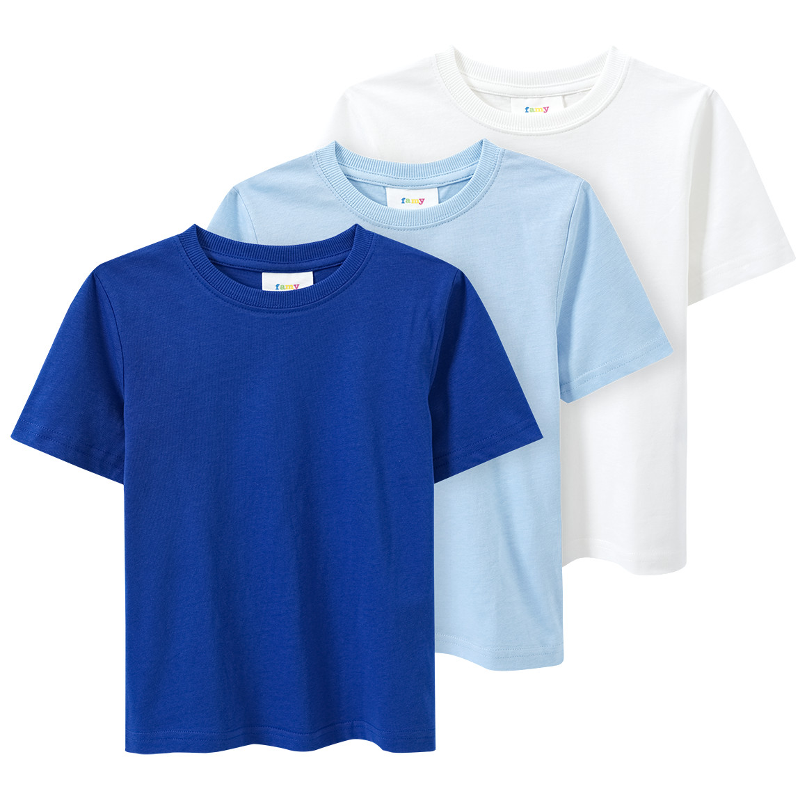 3 Jungen T-Shirts unifarben von Topolino