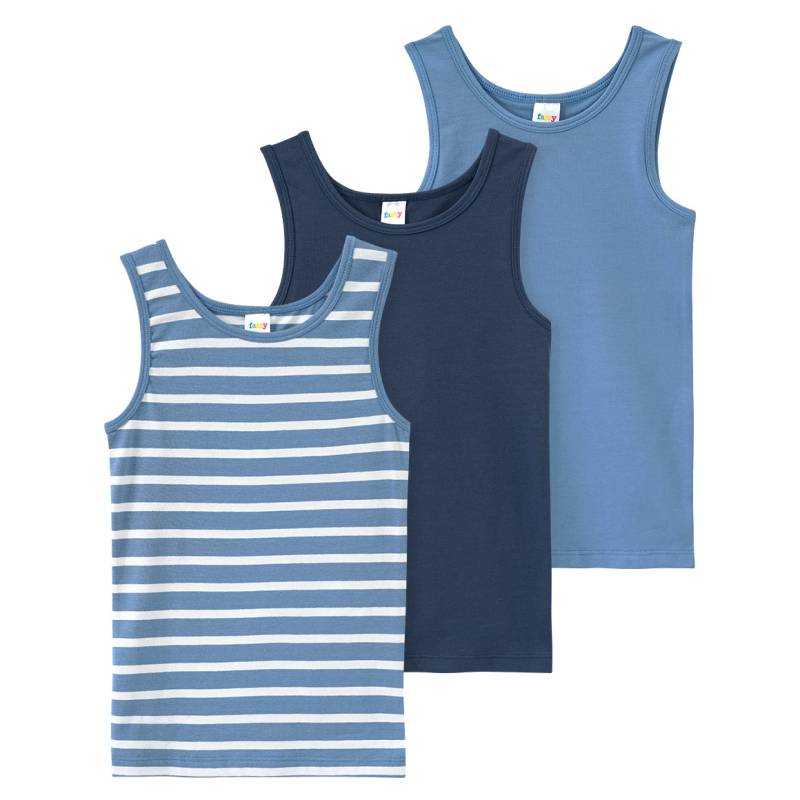 3 Jungen Unterhemden mit Bio-Baumwolle von Topolino