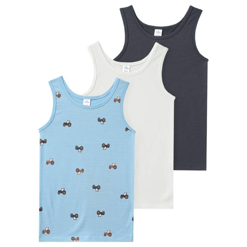 3 Jungen Unterhemden mit Bio-Baumwolle 3 Jungen Unterhemden mit Bio-Baumwolle von Topolino