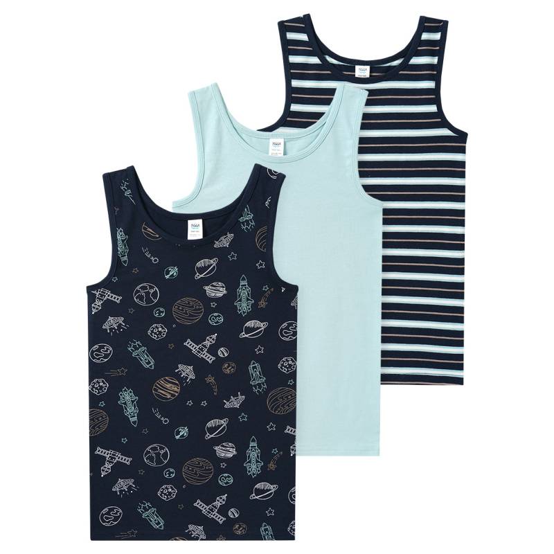 3 Jungen Unterhemden mit Bio-Baumwolle 3 Jungen Unterhemden mit Bio-Baumwolle von Topolino