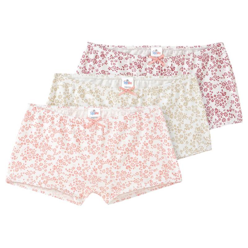 3 Mädchen Pantys mit Blumen-Allover von Topolino