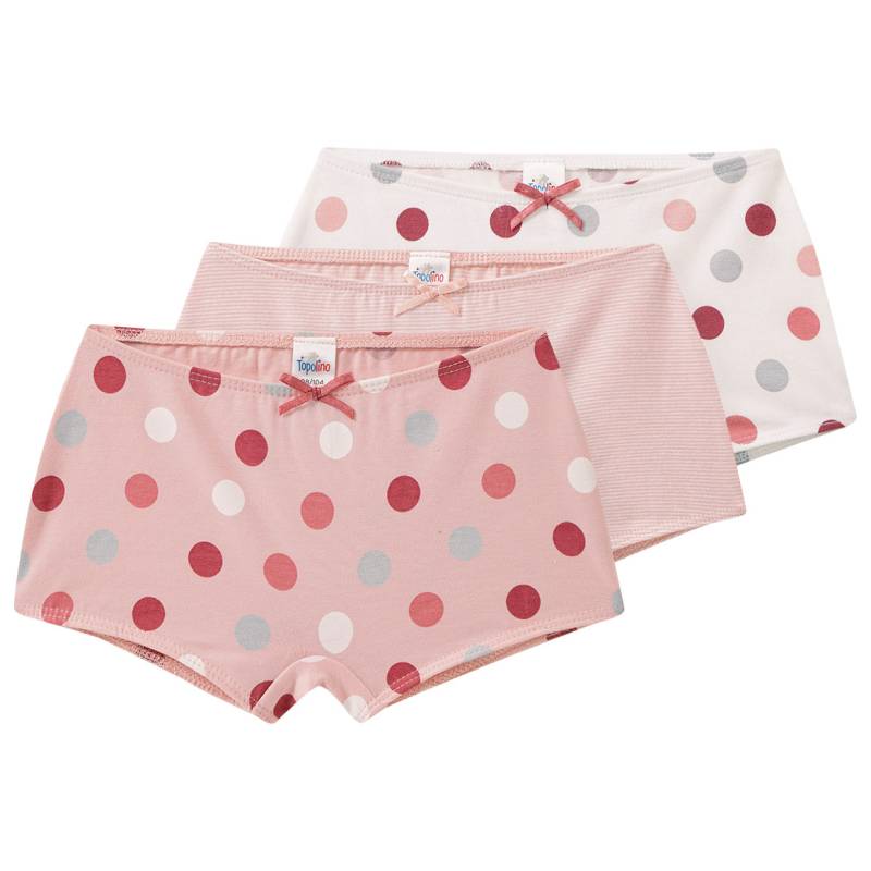 3 Mädchen Pantys mit Punkte-Allover von Topolino