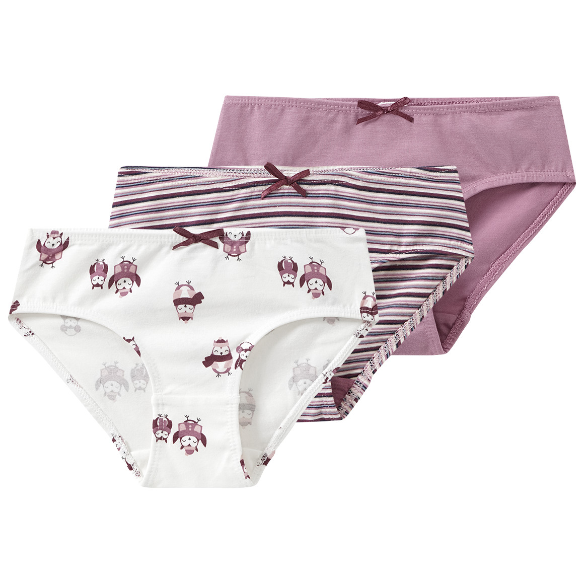 3 Mädchen Slips in verschiedenen Dessins von Topolino